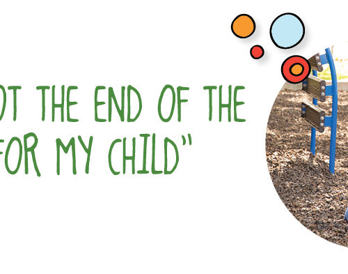 It's not the end of the world for my child.